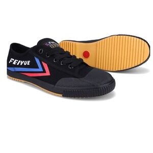Feiyue Fe Lo 1920 Unisex Blk Canvas Martial Arts Parkour Sneakers Low Top Shoes